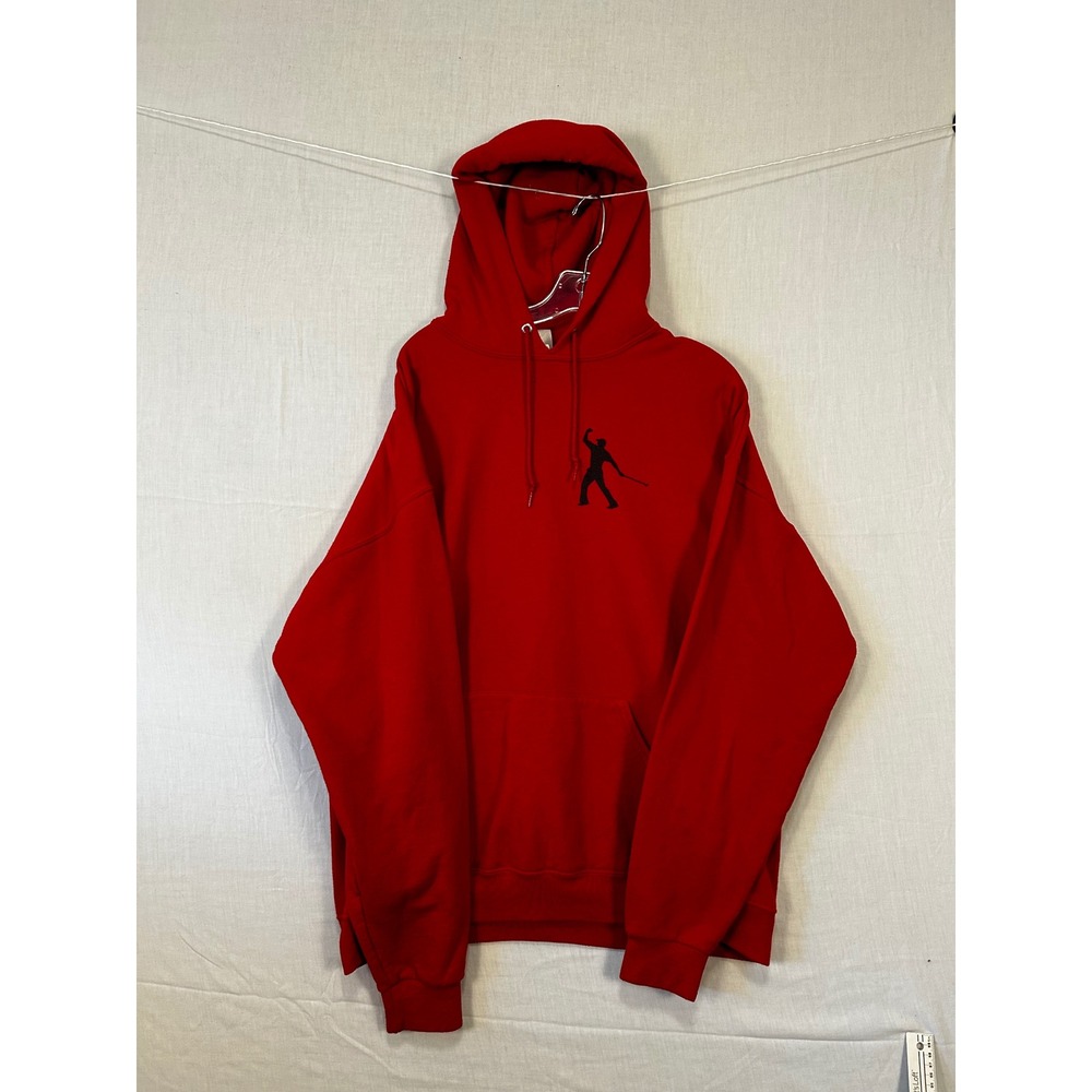 Jerzees Mens Red Golf Career 1996-2019 Graphic Hoodie Sweatshirt XL 3387